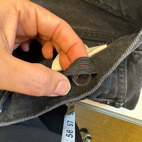 Zara girls black sparkle high rise straight leg denim jeans size 11-12 - Picture 10 of 10